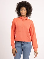 welma mock neck 1/4 zip sweatshirt