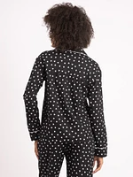 emelie flannel lounge top