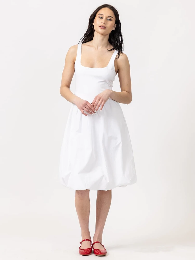 poplin bubble dress