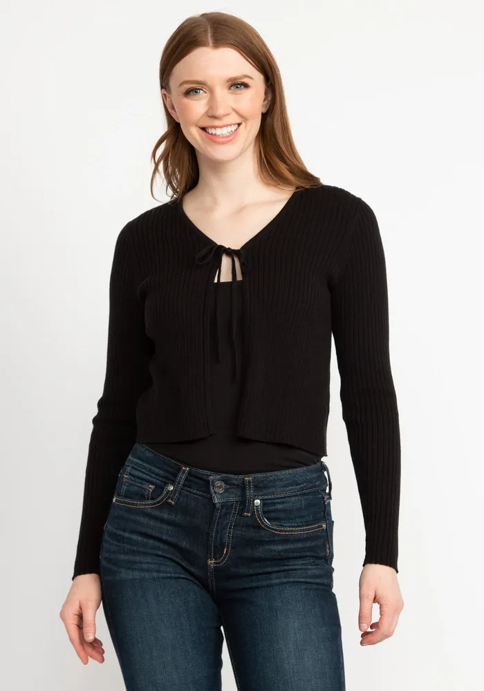 celine tie front cardigan