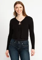 celine tie front cardigan