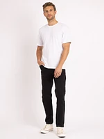 eddie athletic taper jean black