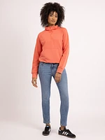 welma mock neck 1/4 zip sweatshirt