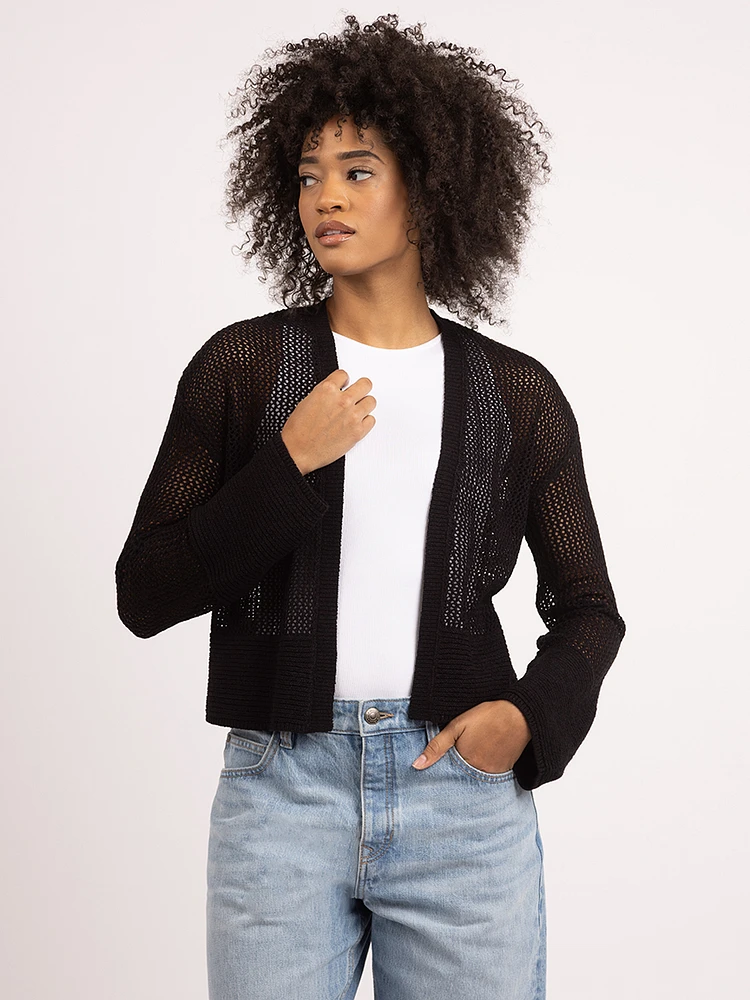 grove open cardigan