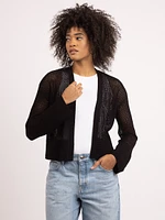 grove open cardigan
