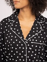 emelie flannel lounge top