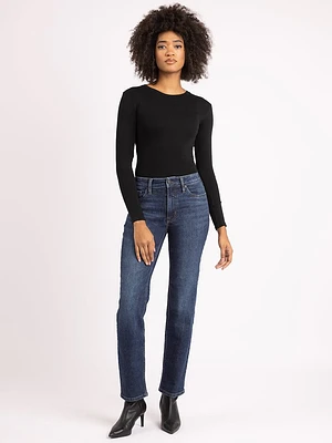 tegan straight leg jean dark authentic