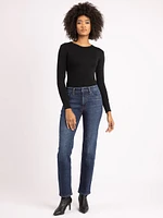 tegan straight leg jean dark authentic