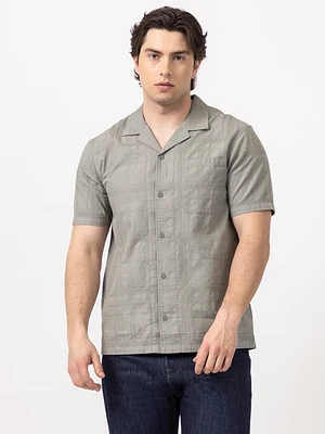 louis plaid textured 1 pkt shirt