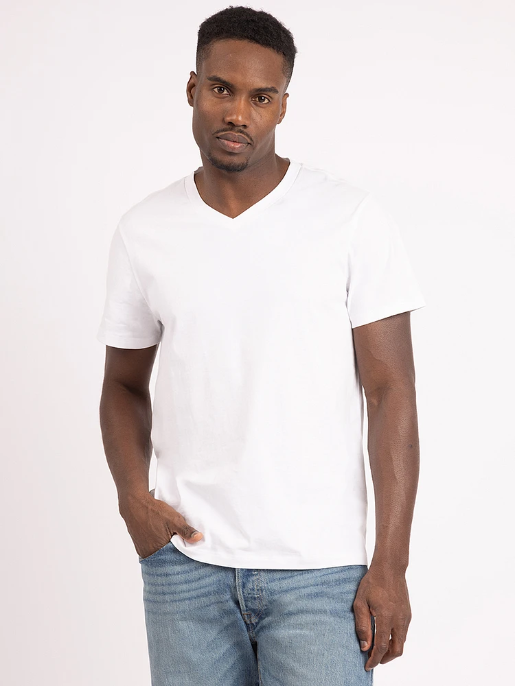 miles v neck basic tee