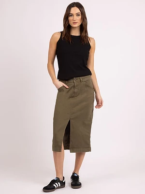 utility skirt burnt olive