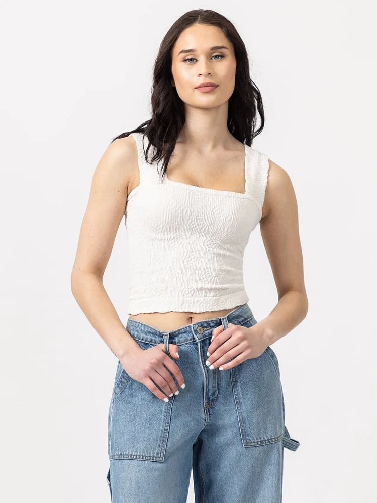 adelina square neck tank