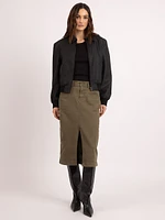 utility skirt burnt olive