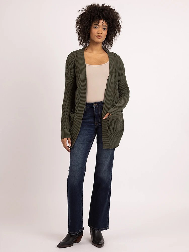 nyx open front caridgan