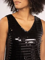 ziya double v neck sequins tank