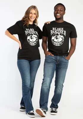 black panther graphic tee shirt