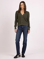 bloom vneck button front cardigan