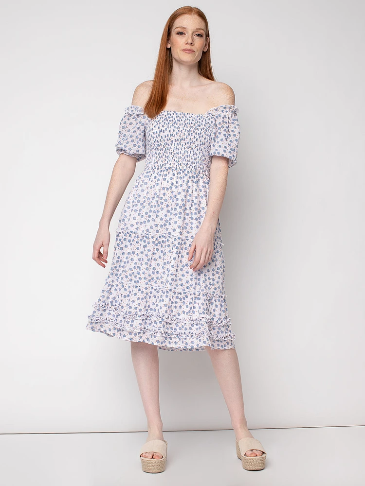 Robe midi évasée