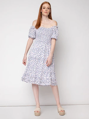 Robe midi évasée