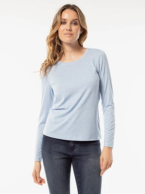 Long-sleeves fitted t-shirt