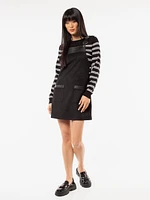 Faux-suede jumper