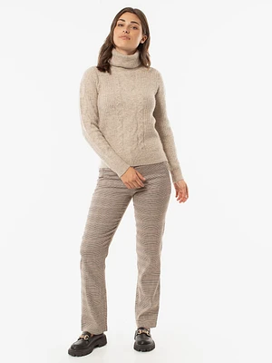 Cable knit pullover