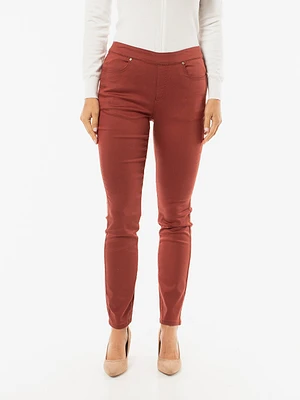 Skinny fitted pull-on jean