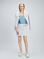 Short straight skirt