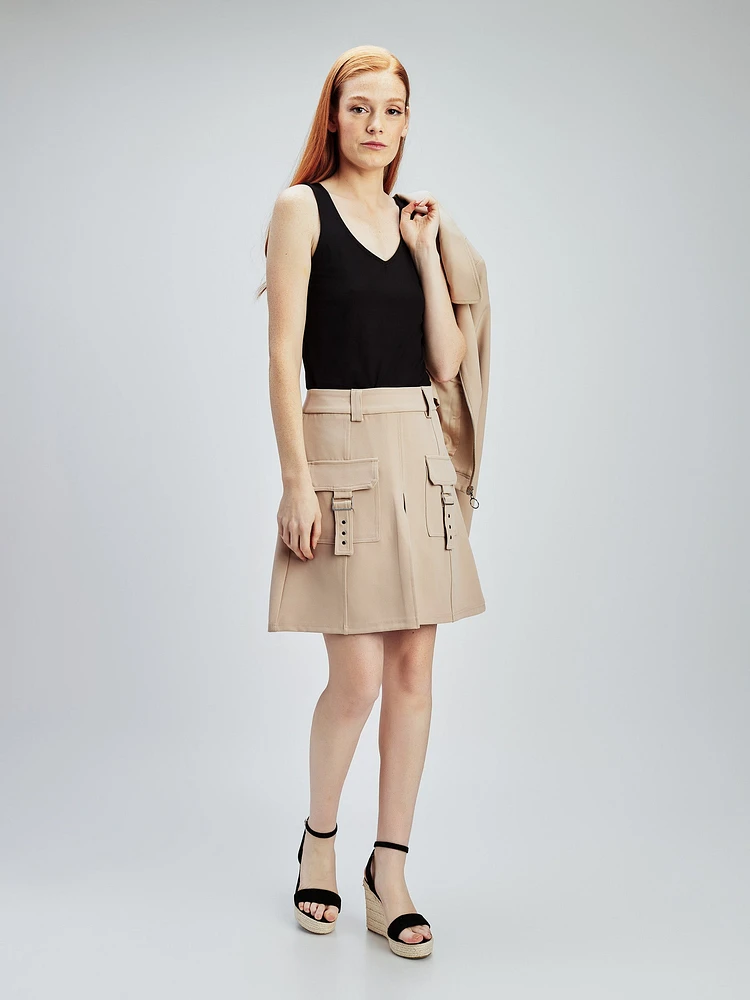 Short A line skirt