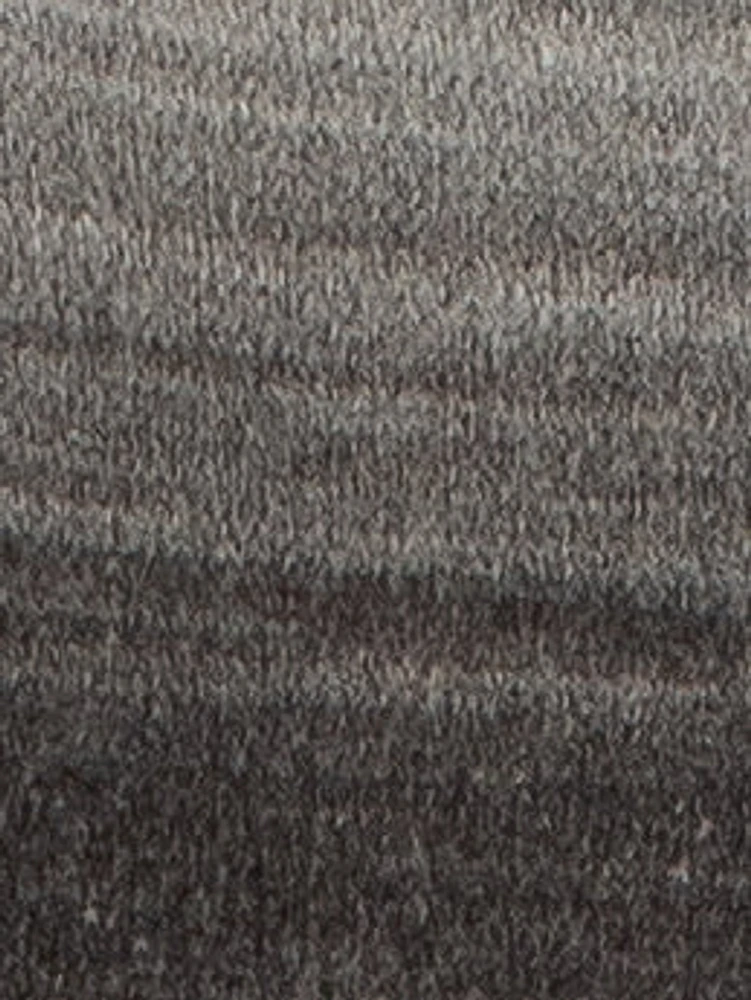 Long-sleeve semi-fitted pullover sweater