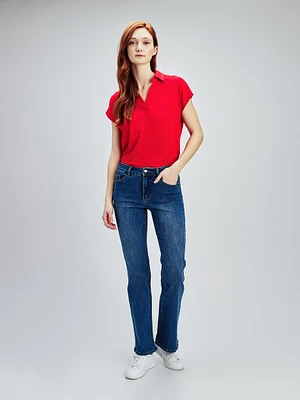Bootcut fitted jean