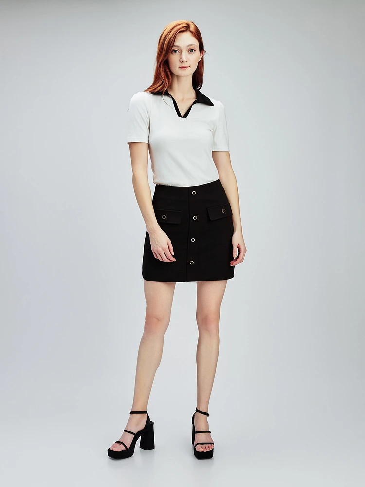 Jupe-short en tricot