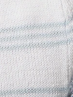 Long-sleeve semi-fitted pullover sweater
