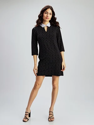 Short straight knit dress