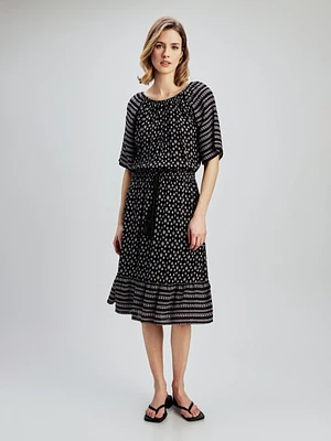 Mid-calf flared skirt