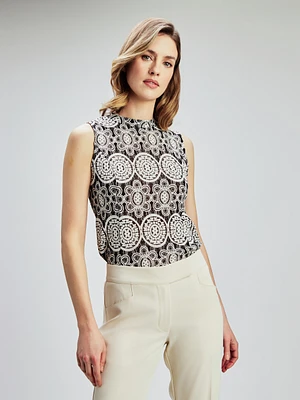 Semi-fitted tank top