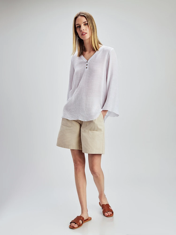 3/4-sleeve blouse