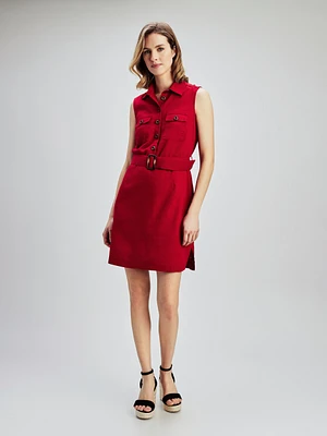 A line midi dress