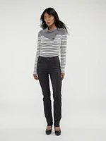Pantalon droit ajusté