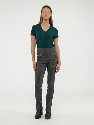 Pantalon étroit ajusté à enfiler