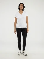 Short-sleeve semi-fitted t-shirt