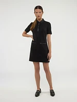 Robe courte droite en tricot