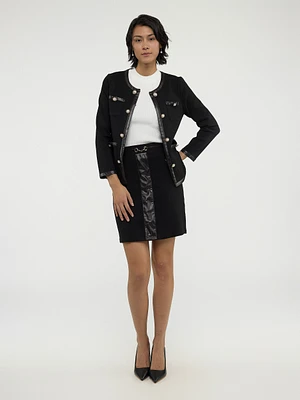 Carded wool jacket