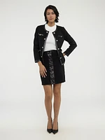 Carded wool jacket