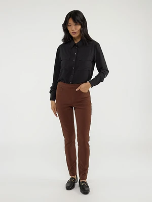 Jean skinny ajusté à enfiler