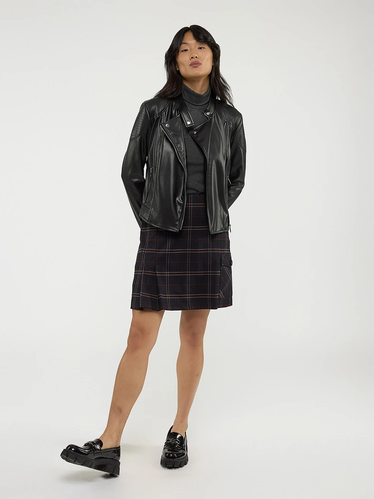 Faux leather jacket