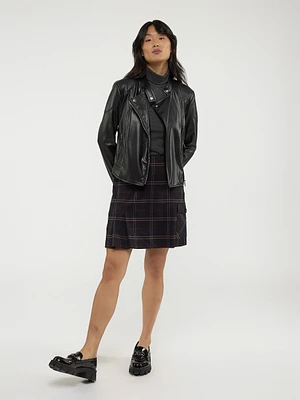 Faux leather jacket