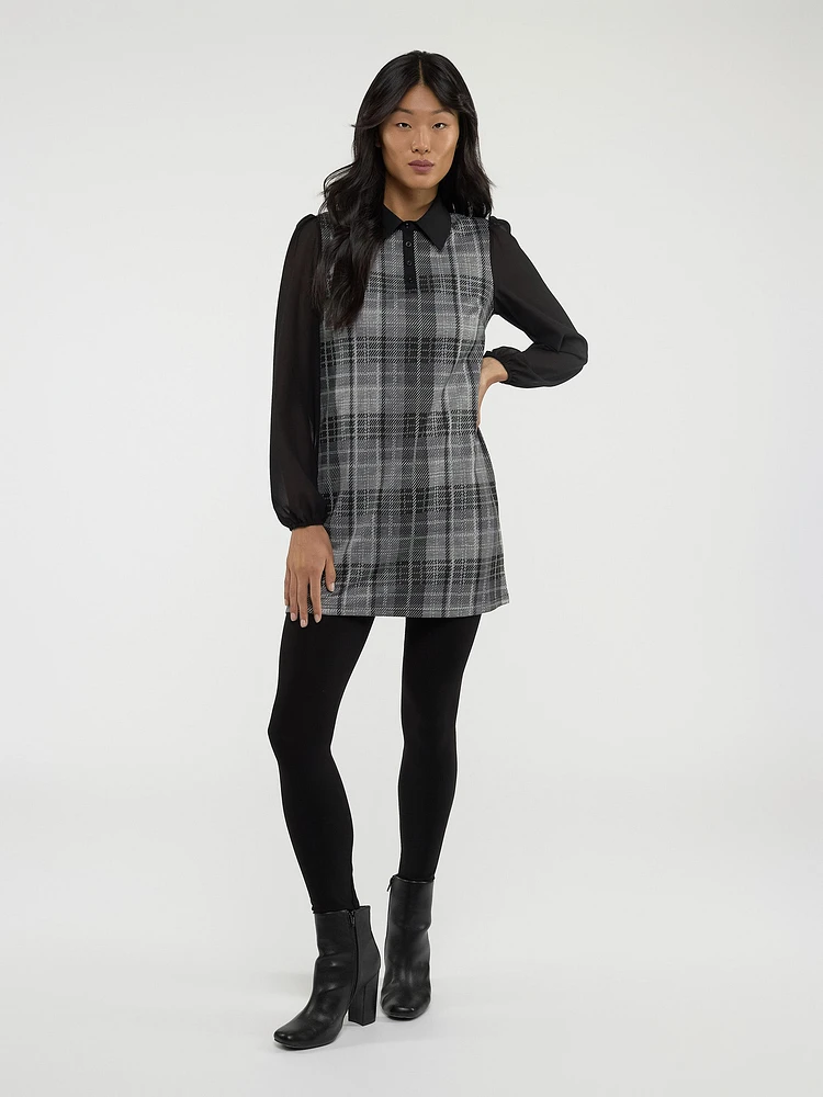 Long-sleeve semi-fitted t-shirt