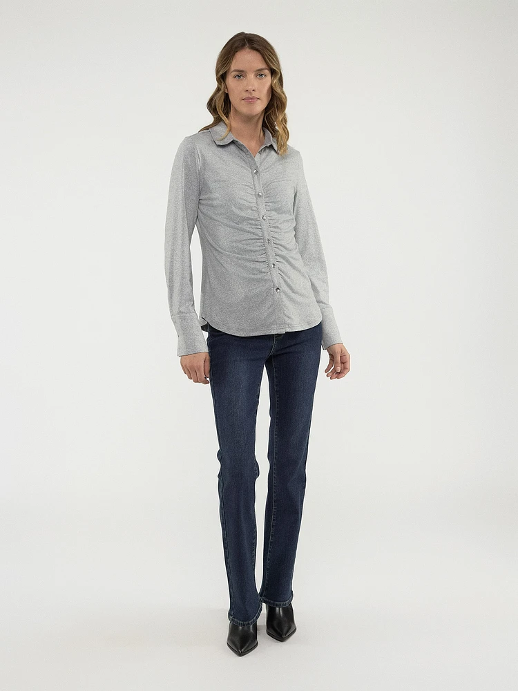 Blouse à manches longues avec boutons