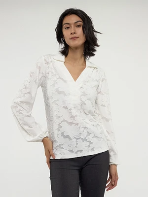 Blouse ample à manches longues